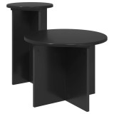 vidaXL Set măsuțe laterale 2 pcs Stejar Negru Lemn prelucrat 8001029