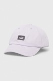 Puma șapcă de baseball din bumbac culoarea violet, cu imprimeu 2366901
