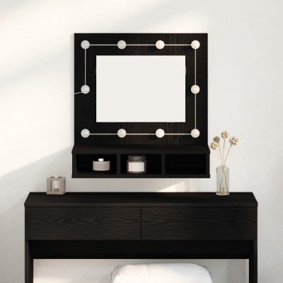 vidaXL Dulap cu oglindă Stejar negru 62 x 31.5 x 62 cm Lemn compozit 873882 foto