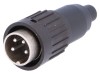 Conector DIN 4 pini drept Amphenol 5A T3324501U C091B IP40