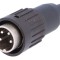 Conector DIN 4 pini drept, 5A