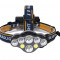 Lanterna frontala cu acumulator 8 led Headlight