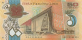 PAPUA NOUA GUINEE █ bancnota █ 50 Kina █ 2012 █ P-32b█ POLYMER █ UNC necirculata