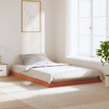 vidaXL Cadru de pat, maro ceruit, 120x200 cm, lemn masiv de pin 847151