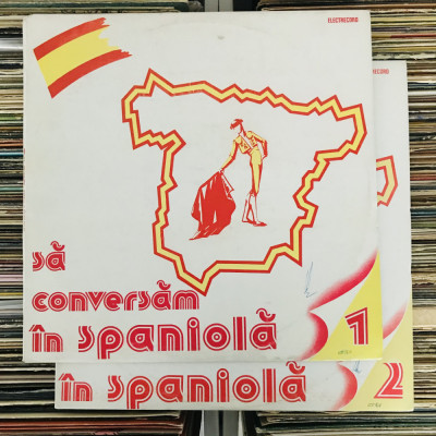 Disc Vinil Dublu LP SĂ CONVERSĂM &amp;Icirc;N SPANIOLĂ - Curs Educație Limbi Străine, NOI foto