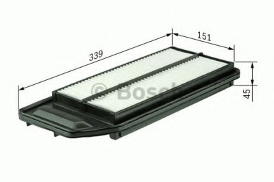 Filtru aer HONDA ACCORD VII Tourer (CM) (2003 - 2008) BOSCH 1 987 429 192 foto