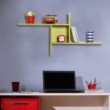 Cumpara ieftin Raft de perete Adore Windmill cu 3 Compartimente, 100x50x18 cm
