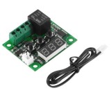 Termostat digital cu afisaj LED rosu 12v cu senzor temperatura