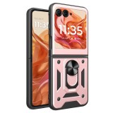 Cumpara ieftin Husa Antisoc Motorola Razr 50 cu Protectie Camera Roz TCSS, Techsuit