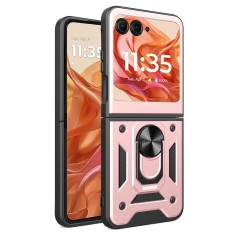Husa Antisoc Motorola Razr 50 cu Protectie Camera Roz TCSS