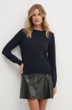 Sisley pulover din amestec de l&acirc;nă femei, culoarea bleumarin, light, 102HM100F