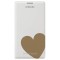 Husa de protectie Samsung Flip Wallet Moschino pentru Galaxy Note 3 N900, White Gold Heart