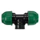 FLO Conector dublu pentru tevi PP, dimensiune 25 mm x 3/4&amp;quot; x 25 mm, presiune 10 BAR