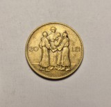 Moneda Argint 20 Lei 1930 Hora Romania, Valoroasa, Numismatica
