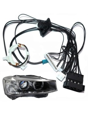 Cablaj far dreapta pentru BMW X3 F25 Facelift, X4 F26 2014-2017 Bi-Xenon fara adaptiv foto