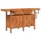 Banc de lucru cu sertare si menghine, 162x62x83 cm, lemn acacia