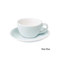 Set 6 cesti Loveramics Flat White 150 ml - River Blue foto