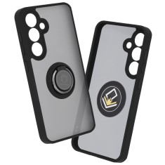 Husa Samsung Galaxy S24 Techsuit Glinth cu inel suport stand magnetic, negru foto