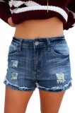 W547-444 Pantaloni scurti din denim
