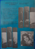 1986 Reclama Deodorante FARMEC Romantic si Sport comunism 24x16 epoca aur CLUJ