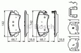 Set placute frana,frana disc SAAB 9-5 (YS3G) (2010 - 2012) BOSCH 0 986 494 609