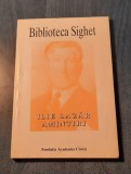 Ilie Lazar Amintiri biblioteca Sighet