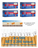 2.200 tuburi de tigari SENATOR standard cu filtru maro pentru injectat tutun