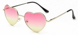 Ochelari Soare - FORMA DE INIMA - UV400, Protectie UV100%, Metalici, Femei, Sport, Protectie UV 100%