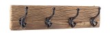 Cumpara ieftin Cuier perete lemn fier Rafter 54x14x13 cm