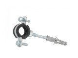 Clema metalica cu cauciuc pentru fixare tevi in perete, 3 / 8&quot;, 15-19 mm, Geko G17288