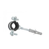 Clema metalica cu cauciuc pentru fixare tevi in perete, 3 / 8&quot;, 15-19 mm, Geko G17288