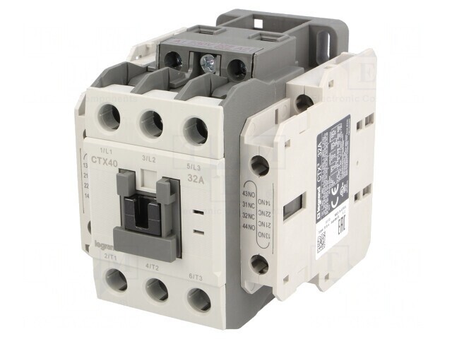 Contactor 3P 32A 230V AC 2NO 2NC