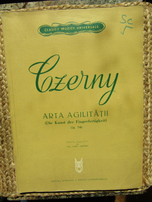 CZERNY - Arta Agilitatii Op.740 editie: Lydia Cristian 1972 182 p. foto