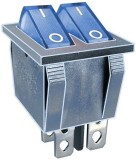 Intrerupator dublu, ON-OFF, 15A, 250V, cu bec, 2 pozitii - 120605