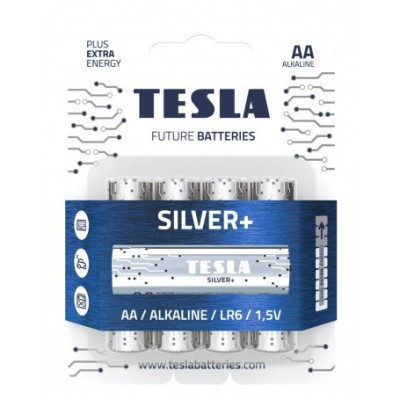 Set 4 baterii alcaline mangan fara mercur Tesla AA LR6 1.5V nereincarcabila foto