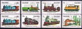 C2679 - Congo(Zaire|) 1980 - Trains 8v.nestampilate MNH