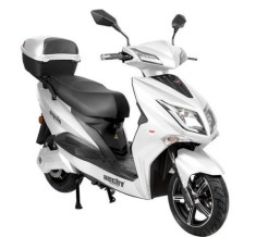 Scuter Electric De Doua Locuri, Hecht Equis White/Blue, 1800 W, Doua Locuri, Alb / Albastru foto