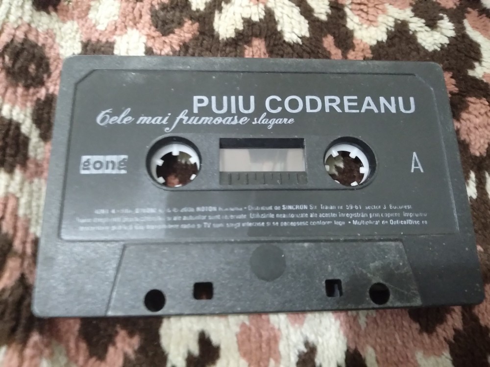 CASETA AUDIO PUIU CODREANU RARA!!!!ORIGINALA FARA CARCASA, Casete audio |  Okazii.ro