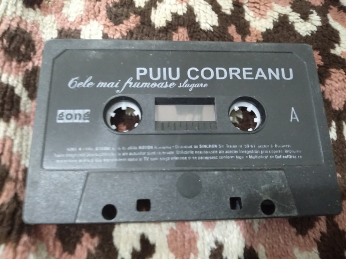 CASETA AUDIO PUIU CODREANU RARA!!!!ORIGINALA FARA CARCASA