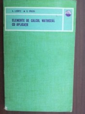 Elemente de calcul matriceal cu aplicatii- A. Leonte, G. Vraciu
