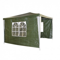 Pavilion Patrat 3X3M, Nailon, Verde Cu Trei Parti, 016651, Kocin foto