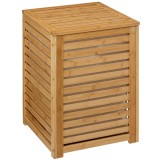 Cos rufe 5Five Sicela din lemn MDF, capacitate 65 litri, 40x40x58 cm, natur Household NewTrend