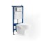 Set rezervor WC montat pe perete Roya 82W