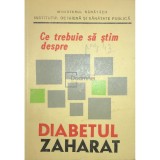 Iulian Mincu - Ce trebuie sa stim despre diabetul zaharat (Editia: 1982)