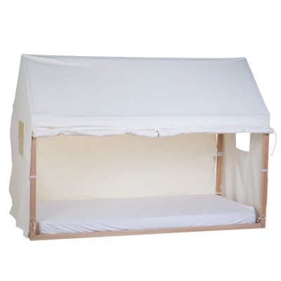Husa cadru pat casuta Childhome 90x200 cm Alb foto