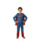 Costum carnaval Superman cu muschi pentru copii, Marime S (4-6 Ani)