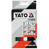 Yato YT-69930 - Set 12 creioane tehnice pentru marcare pe metal lemn beton piatra