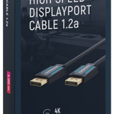 Cablu Profesional DisplayPort - DisplayPort 1m v1.2a 4K 60Hz 21.6Gbit/s AWG26 OFC Clicktronic 70710