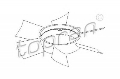 Elice ventilator racire motor MERCEDES SPRINTER 4-t caroserie (904) (1996 - 2006) TOPRAN 401 470 foto