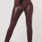D804-81 Pantaloni mulati din imitatie piele de crocodil